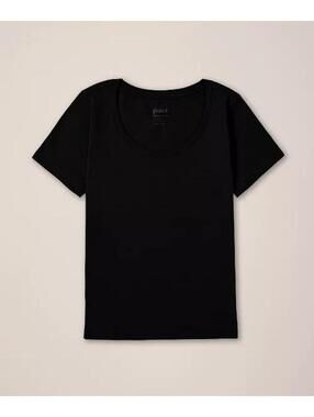 Women’s PACT Black Organic Cotton Crew Neck XL